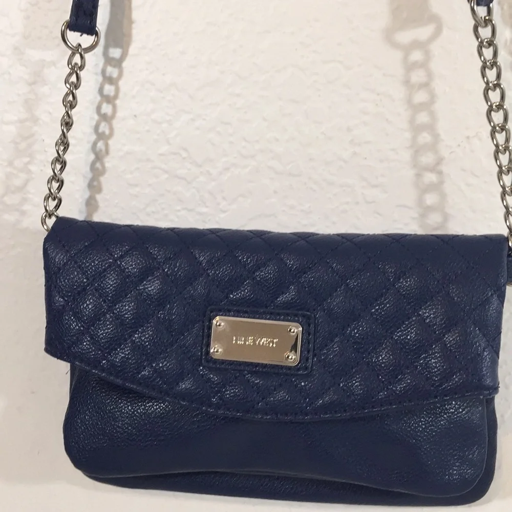 Nine West Pacific Blue Quilted Tunnel Crossbody - Picture 6 of 9